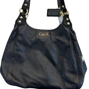 Coach F21926 Ashley Black Leather Hobo Handbag Shoulder Bag. NEW No F21826
